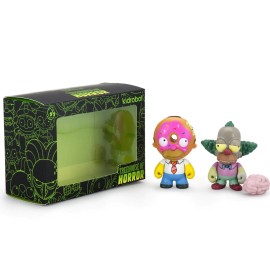 Kidrobot Simpsons Treehouse of Horror Donut Homer & Zombie Krusty IamRetro Excl