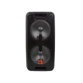 Mr. Dj USA Denver Dual 10" Portable Trolley PA DJ Active Powered Bluetooth TWS Speaker 3500 Watts LCD/MP3/USB/micro SD