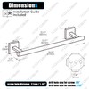 KOKOSIRI Bathroom Towel Bar 36'' Towel Holder for Bath Kitchen