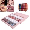 24pcs LANGMANNI Matte Lip Glaze Set Waterproof NonStick Cup Lip