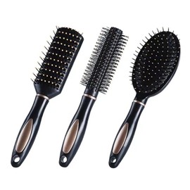 3 Piece Hair Brush Sets Anti-Static Massage Relaxation Brushes Bristle Combs Hair Brush for Women Men Children All Wet or Dry Hair