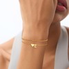 Fezodo Teen Girl Gifts Trendy Stuff - Heart Initial Bracelet