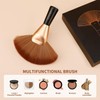 docolor Brocha Abanico Profesional para Rostro y Cuerpo, Multiusos para