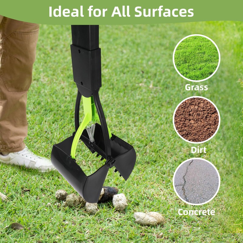 WVacFre 70 cm Pet Pooper Scooper for Dogs and Cats