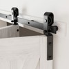CCJH 42" Bi-Folding Sliding Barn Door Hardware Kit for 2