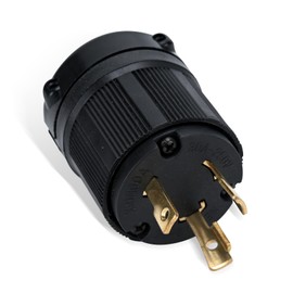 NEMA L6-30P 30A 250V Twist Lock Male Plug 2 Pole 3 Wire Grounding,Industrial US Grade Power Generator Plug