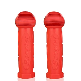 UME Pair Soft Scooter Handle Deluxe Handlebar T-Bar Grips Replacement For Mini Maxi Micro Scooter (Red)