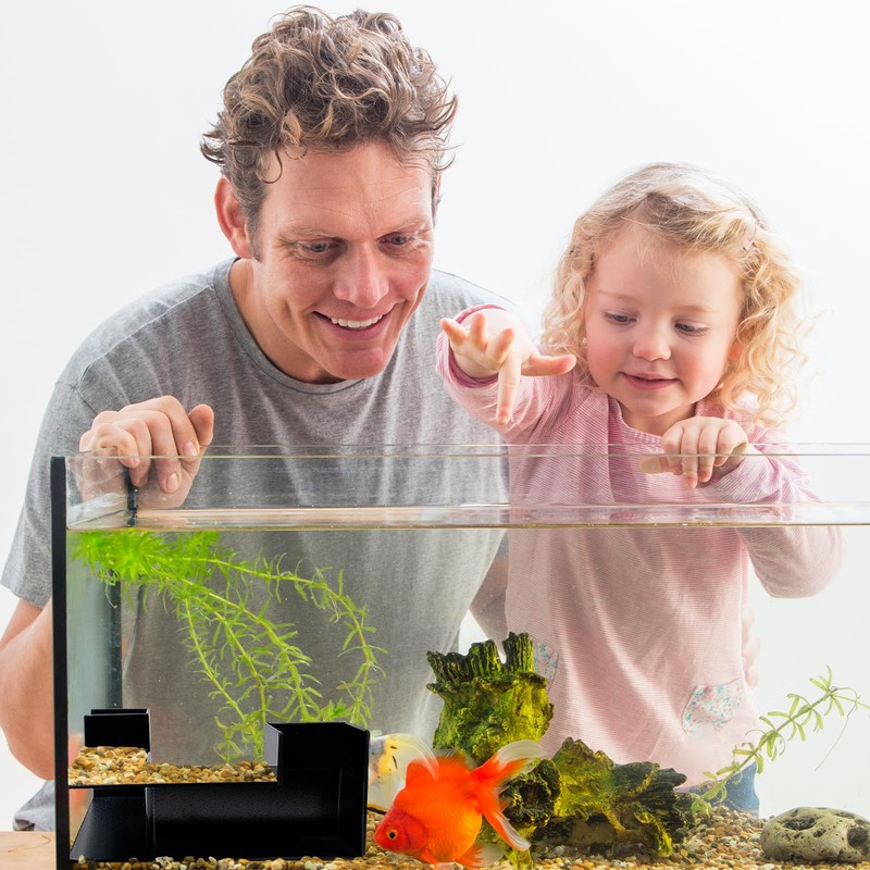 Mudoulu Aquarium Tunnel Decoration, Corner Fish Tank Accessory for Shrimp
