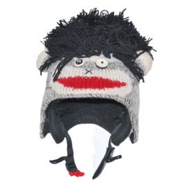 Ski Helmet Cover Black Punk Monkey - Shipping costs included
