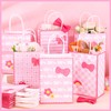 HIYZI 24 PCS Pink Kitty Themed Party Paper Bag Set