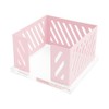 Pink Sticky Note Holder Metal Mesh Memo Cube Post Note