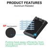 Clyxgs Water Cooling Radiator, 8 Pipe Aluminum Heat Exchanger Radiator