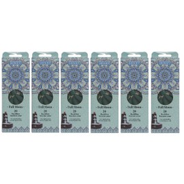 Hosley Backflow Full Moon Fragrance Incense Cones Infused with Essential Oils for Tranquil Bliss and Aromatic Elegance Pack of 120 Incense Cones 6 Pack