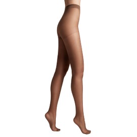 Conte Control Top Tension Sheer Pantyhose Tights with Silky Matte Effect Nuance 20 den, Tan (Bronze), Large