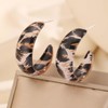 Xduargs Boho Leopard Print Earrings Leopard Print Acrylic Earrings Resin