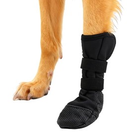 Botines para perro para patas lesionadas, botas transpirables de recuperación de heridas, calcetines para perros para evitar lamer patas, protector im
