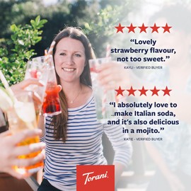 Torani Sugar Free Syrup, Strawberry, 25.4 Fl Oz, (Pack of 4)