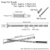M4 Door Handle Screws and Sleeve Kit Nickel Plated Fixing