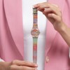 Swatch Unisex Casual Bioceramic Watch Pink Art Journey Turner's Scarlet