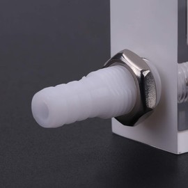 Oxygen Air Flow Meter, LZQ-7 Gas Flow Meter 1-10LPM Flow Meter with Control Valve for Oxygen/Air/Gas, 8mm Hose Barb