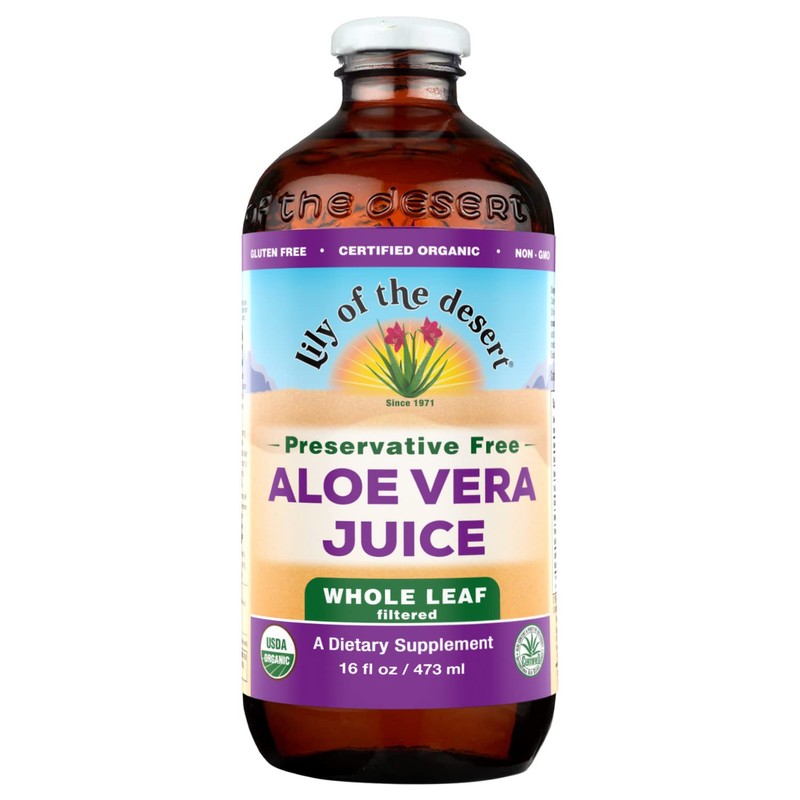 Lily of The Desert Aloe Vera Juice Whole Leaf, 16