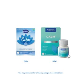 Hyland's Calm Tablets, Stress Relief Supplement, Natural Relief Of Anxiousness, Nervousness, And Irritability, 50 Count (Pack of 1, 50 Count Total)