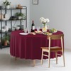 CXPSINC 2 Pack Premium Disposable Plastic Tablecloth 84" Round Table