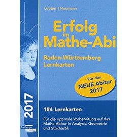 Erfolg im Mathe-Abi 2017 Baden-Württemberg Lernkarten