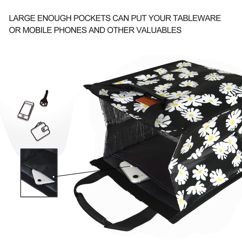Femuar Lunch Bags for Women Insulated Reusable Lunch Tote with