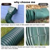 plusgutter Green-2pack Rain Gutter Downspout Extensions Flexible, Drain Downspout Extender,Down