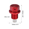 A ABSOPRO 2 Set Oil Drain Screw Aluminium M12 x
