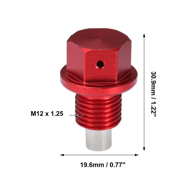 A ABSOPRO 2 Set Oil Drain Screw Aluminium M12 x