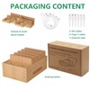 Bamboo Charging Station for Multiple Devices, Desktop Organizer Docking Station,