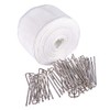 INCREWAY Curtain Tape, 32.8ft/10m Curtain Heading Deep Pinch Pleat White