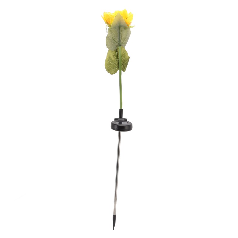 2Pcs Sunflower Solar Lights IP65 Waterproof Low Power Consumption LED