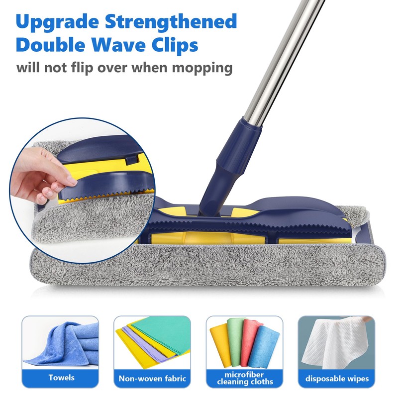 Microfiber Mops for Hardwood Floor Cleaning: MEXERRIS Flat Floor Mop