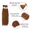 Evaxilc Deep Wave Human Hair for Braiding, Unprocessed, No Weft