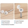 sourcing map Plastic Hinged Screw Cover Caps 5.8mm Hole Fold