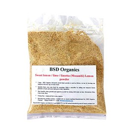 BSD Organics Sweet lemon/lime/limetta (Mosambi) Lemon powder - 100 gm