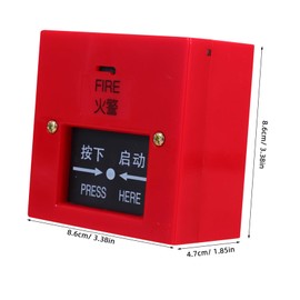 COHEALI Button Resettable Manual Emergency Alert Switch for Compatible with Traditional Systems Simple Operation for Enhanced Safety