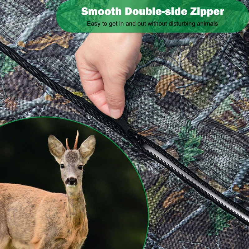 Anglekai Deer Hunting Tree Stand Blind Cover, 93" x 35"