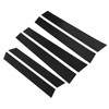 6 Pcs Side Door Window Cover Glossy Black Pillar Post