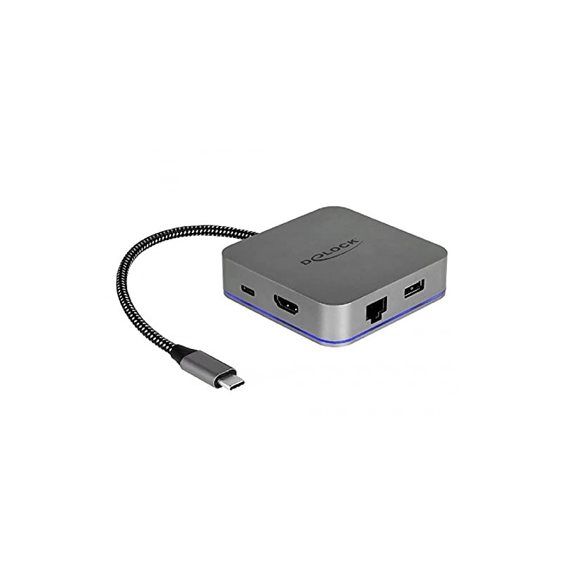 Delock 87742 USB Type-C™ Dockingstation für Mobilgeräte 4K - HDMI/Hub/LAN/PD