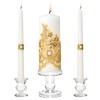 Unity Candles with Glass Candle Holder for Wedding Ceremony -