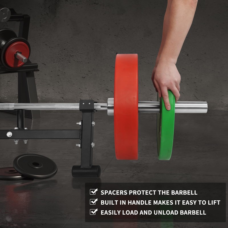 Heavy Duty Deadlift Barbell Jack: Weight Lifting Olympic Barbell Changing