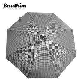 Auto Open Windproof Unbreakable Stick Rain Umbrella, 52" Arc Classic Wooden Handle Umbrella,vintage long handle umbrellas for rain,big black j handle cane umbrella,Automatic Umbrella with curved handles(Plaid)