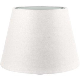 Wogati® Premium Lampshade, E14/E27, Cotton, Various Sizes and Colours, Colour: Ecru, Size: L, Lampshade for Floor Lamp, Hanging Lamp, Table Lamp