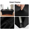Black Stretch 6 Feet Table Cover Durable Elastic Tablecloth for