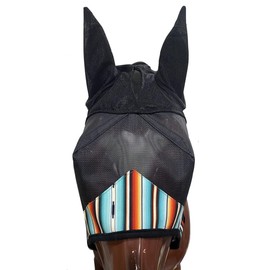 Showman Serape Southwest Print Fly Mask w/Ears (Large)