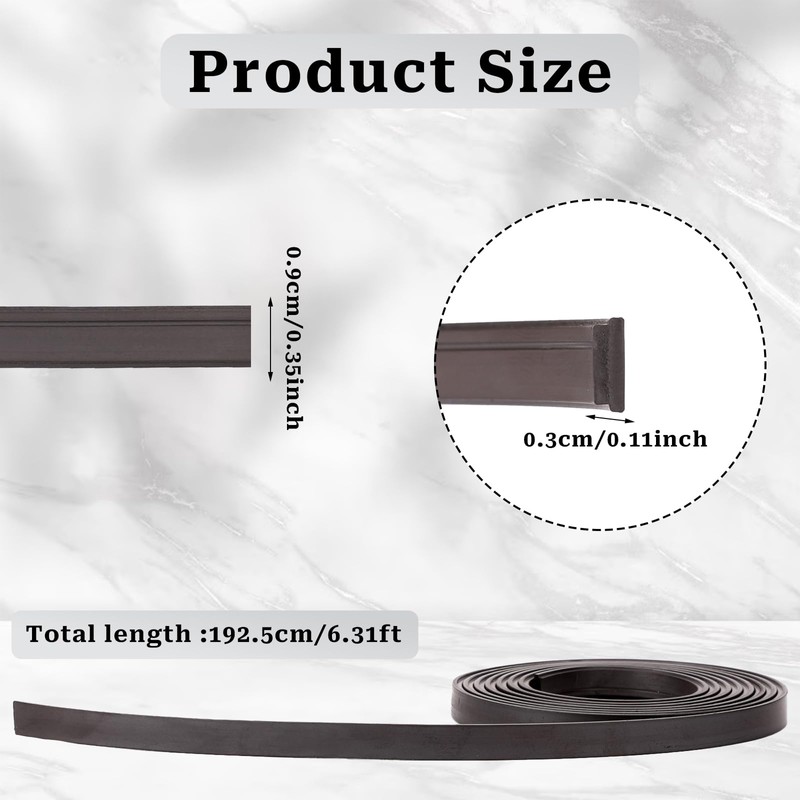 75" Flexible Magnetic Strip, Flex Magnetic Strip Refill, Shower Door